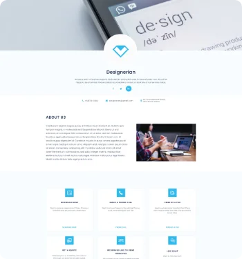 Corporate Landing page